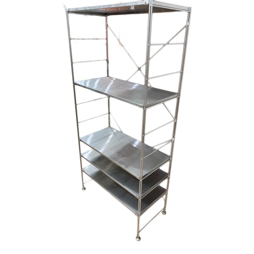無印良品　シルバー スチールシェルフ 無印良品 (ムジルシリョウヒン) スチールユニットシェルフ シルバー