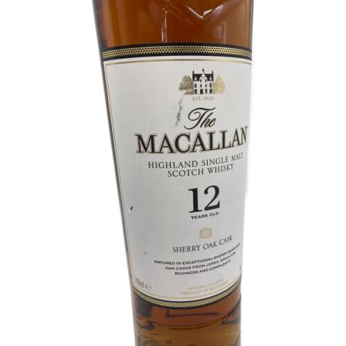 マッカラン (MACALLAN) スコッチウィスキー 12年 シェリーオークカスク 700ml