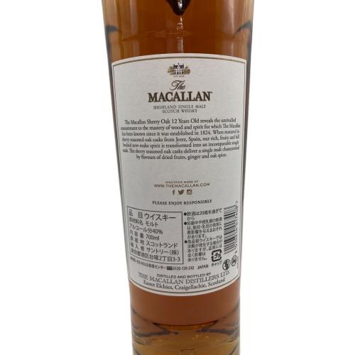 マッカラン (MACALLAN) スコッチウィスキー 12年 シェリーオークカスク 700ml
