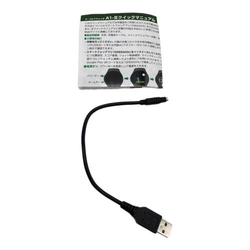 GREENON (グリーンオン) ゴルフウォッチ G019 充電ケーブル・取説付 ブラック A1-Ⅲ