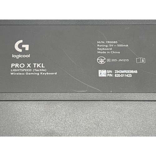 LOGICOOL (ロジクール) ワイヤレス ゲーミング キーボード PRO X TKL LIGHTSPEED YR0085 ＆ マウス PRO WIRELESS MR0104 USBレシーバー欠品