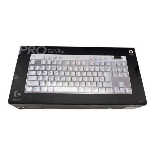 LOGICOOL (ロジクール) ワイヤレス ゲーミング キーボード PRO X TKL LIGHTSPEED YR0085 ＆ マウス PRO WIRELESS MR0104 USBレシーバー欠品