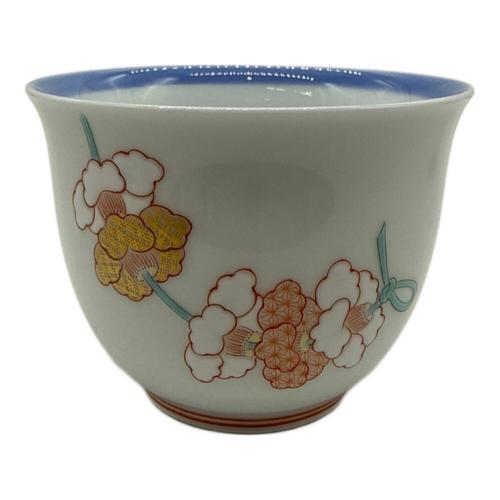 深川製磁 (フカガワセイジ) 湯呑み揃え 紅白花結び