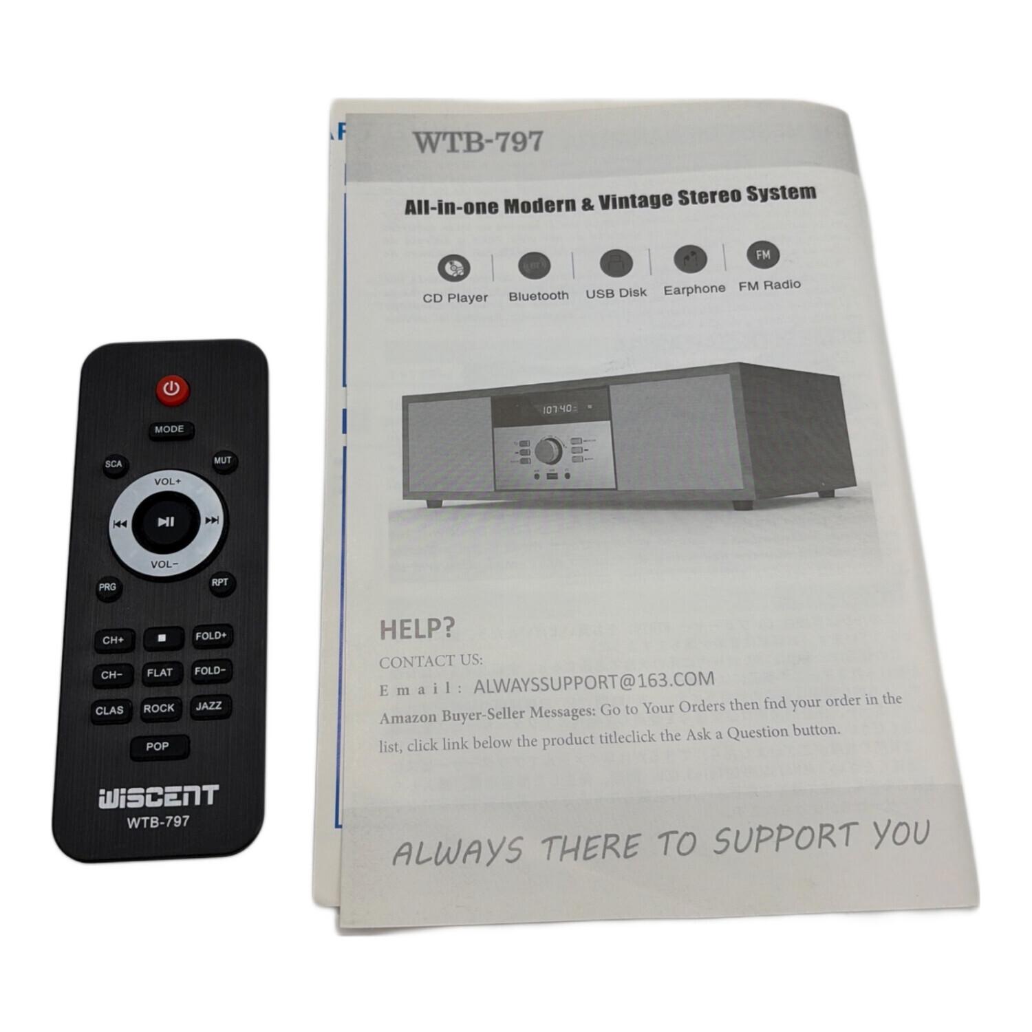 WISCENT CDプレーヤー WTB-797 動作確認済み｜トレファクONLINE