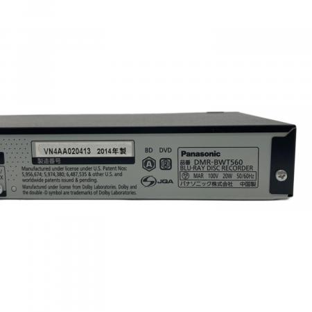 Panasonic (パナソニック) Blu-rayレコーダー DMR-BWT560 2014年製