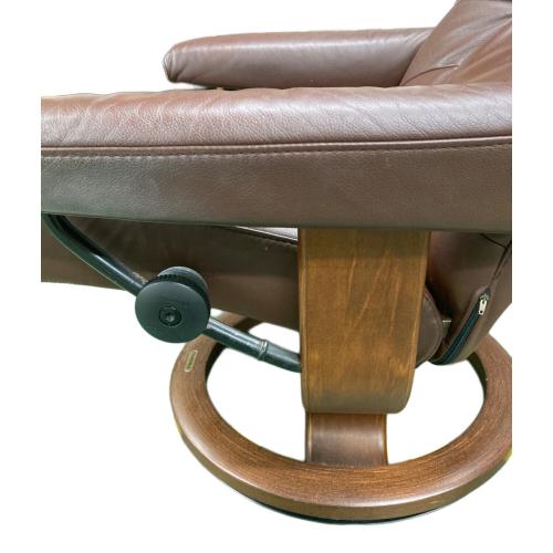 Ekornes (エコーネス) ストレスレスチェア オットマン付 ブラウン