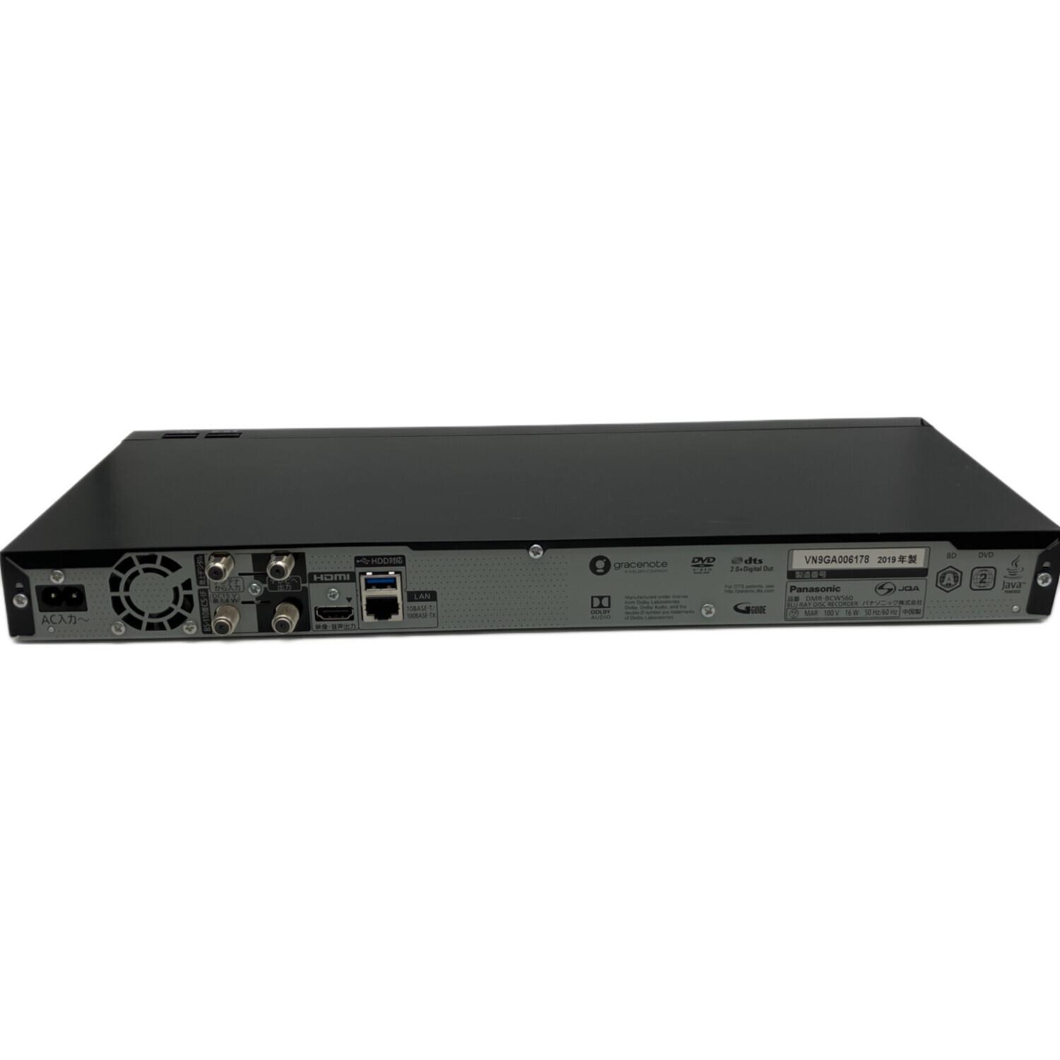 Panasonic (パナソニック) Blu-rayレコーダー DMR-BCW560 2019年製 227