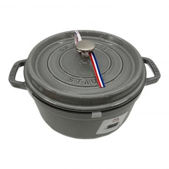 Staub (ストウブ) ピコ・ココット ラウンド 24cm グレー