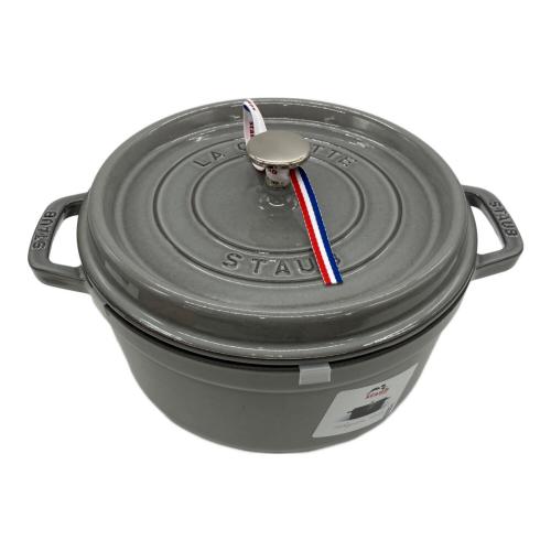 Staub (ストウブ) ピコ・ココット ラウンド 24cm グレー