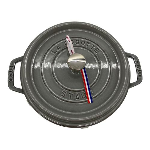 Staub (ストウブ) ピコ・ココット ラウンド 24cm グレー
