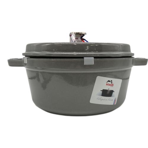 Staub (ストウブ) ピコ・ココット ラウンド 24cm グレー