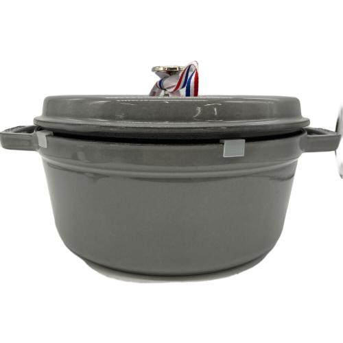 Staub (ストウブ) ピコ・ココット ラウンド 24cm グレー