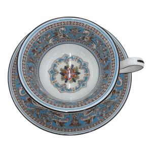 Wedgwood (ウェッジウッド) カップ&ソーサー フロレンティーン・ターコイズ