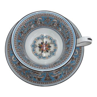Wedgwood (ウェッジウッド) カップ&ソーサー フロレンティーン・ターコイズ