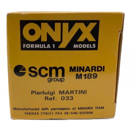 Onyx (オニック) ミニカー MINARDI M189