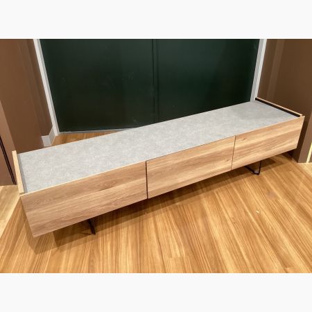 大川家具 (オオカワカグ) テレビボード ナチュラル×グレー  フラップ式