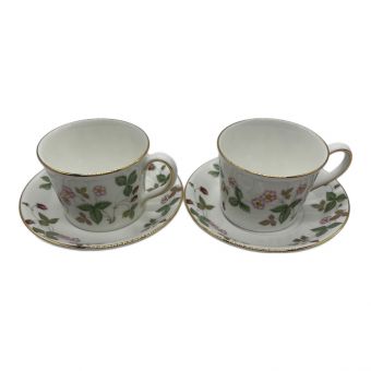 Wedgwood (ウェッジウッド) カップ&ソーサー デルフィ ワイルドストロベリー 2Pセット