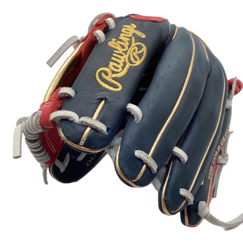 RAWLINGS (ローリングス) 軟式グローブ ネイビー×レッド HYPER TECH COLOR 内野用