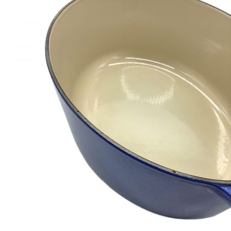 LE CREUSET (ルクルーゼ) ココットオーバル SIZE 27cm ブルー