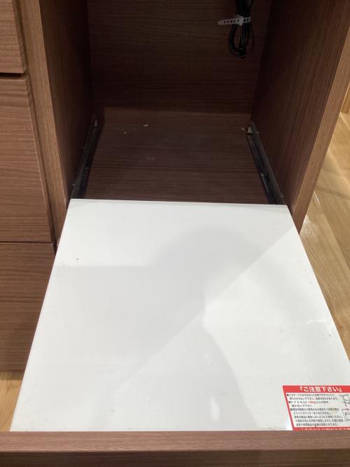 ニトリ レンジボード ブラウン 3枚扉 エトナ