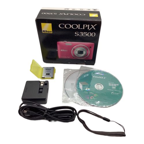 Nikon (ニコン) COOLPIX S3500 2048万画素(総画素) 1/2.3型CCD 専用電池 SDカード対応 -