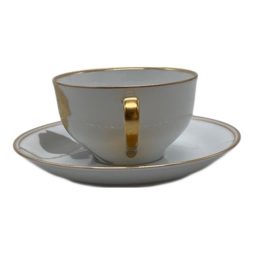 大倉陶園 (オオクラトウエン) ティー碗皿 金蝕バラ