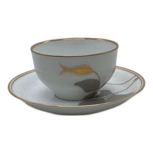 大倉陶園 (オオクラトウエン) ティー碗皿 金蝕バラ