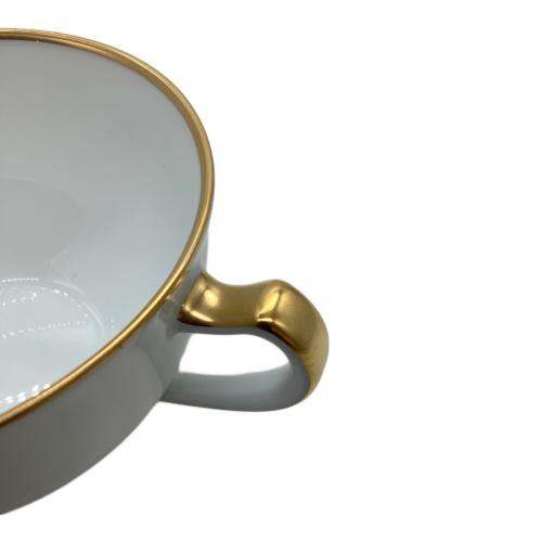 大倉陶園 (オオクラトウエン) ティー碗皿 金蝕バラ