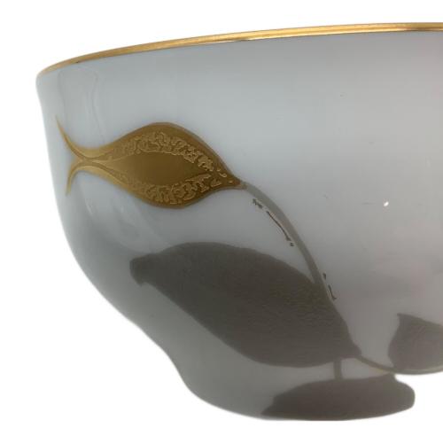 大倉陶園 (オオクラトウエン) ティー碗皿 金蝕バラ