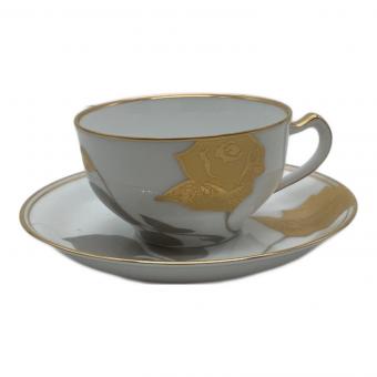 大倉陶園 (オオクラトウエン) カップ&ソーサー 金蝕バラ