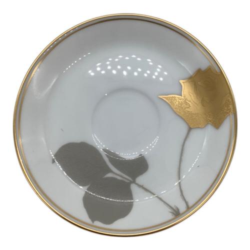 大倉陶園 (オオクラトウエン) カップ&ソーサー 金蝕バラ