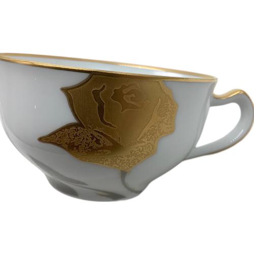 大倉陶園 (オオクラトウエン) カップ&ソーサー 金蝕バラ