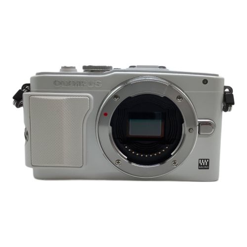 OLYMPUS (オリンパス) ミラーレス一眼カメラ バッテリー蓋破損有 E-PL6 1720万画素(総画素) フォーサーズ LiveMOS 専用電池 SDXCカード対応 -