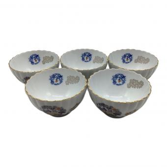 香蘭社 (コウランシャ) 小鉢セット 金ミル花丸紋 5Pセット