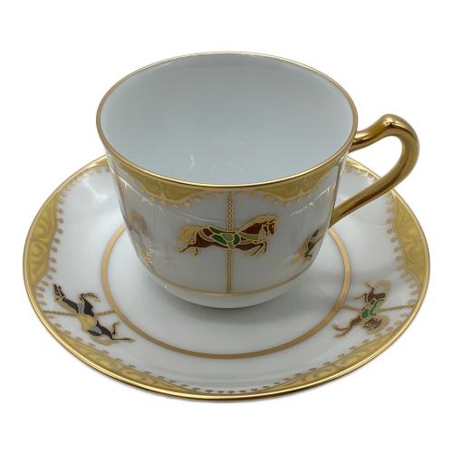 大倉陶園 (オオクラトウエン) カップ&ソーサー うまくゆく回転木馬