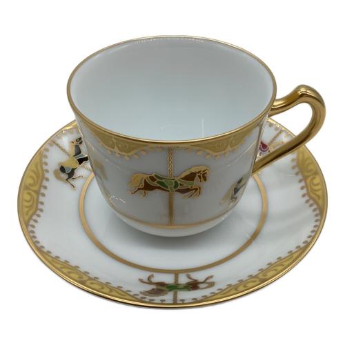 大倉陶園 (オオクラトウエン) カップ&ソーサー うまくゆく回転木馬