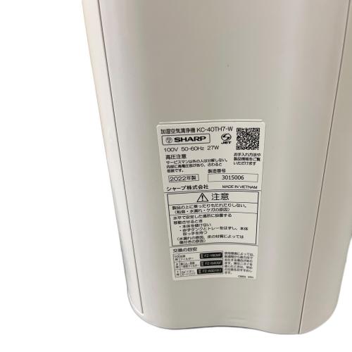 SHARP (シャープ) 加湿空気清浄機 2022年製 KC-40TH7-W 程度B(軽度の使用感)