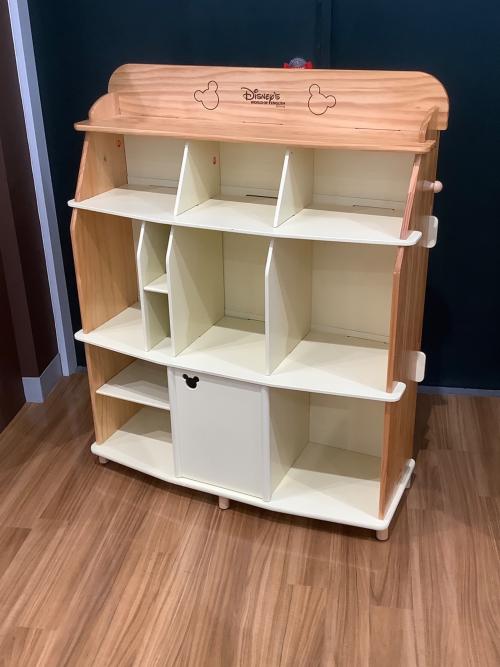 DISNEY (ディズニー) オープンラック ナチュラル×ホワイト 434 1枚扉付き