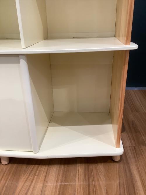 DISNEY (ディズニー) オープンラック ナチュラル×ホワイト 434 1枚扉付き