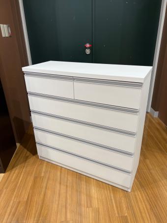 5段チェスト 384 幅100×高さ100×奥行40(cm) ホワイト