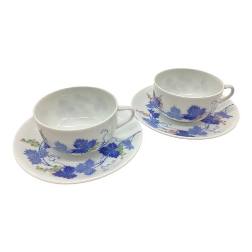 香蘭社 (コウランシャ) ペアティー碗皿 ▲ 染ぶどう 2Pセット