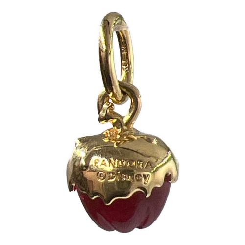 PANDORA (パンドラ) アップルダングルチャーム ゴールド×レッド Disney