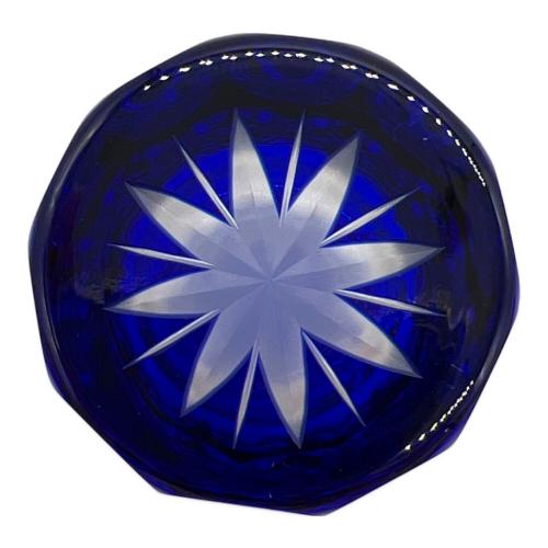 江戸切子 ▲ 重ね矢来 ロビール ペア