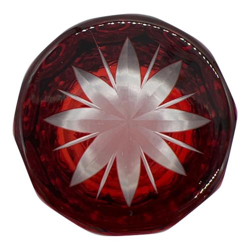 江戸切子 ▲ 重ね矢来 ロビール ペア