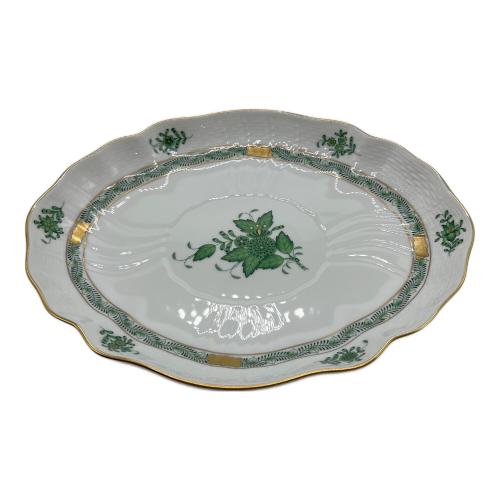 Herend (ヘレンド) オーバルプレート ▲ アポニーグリーン