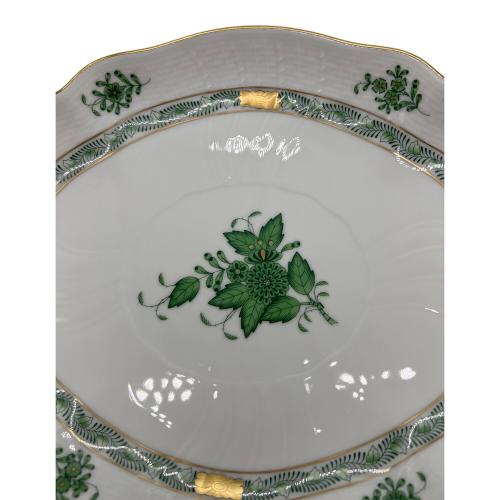 Herend (ヘレンド) オーバルプレート ▲ アポニーグリーン