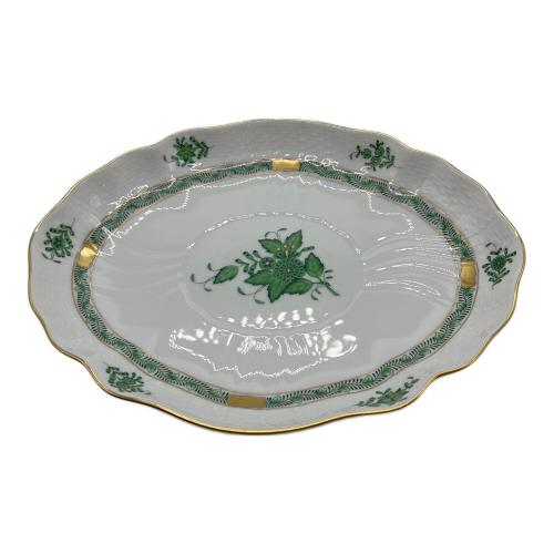 Herend (ヘレンド) オーバルプレート ▲ アポニーグリーン