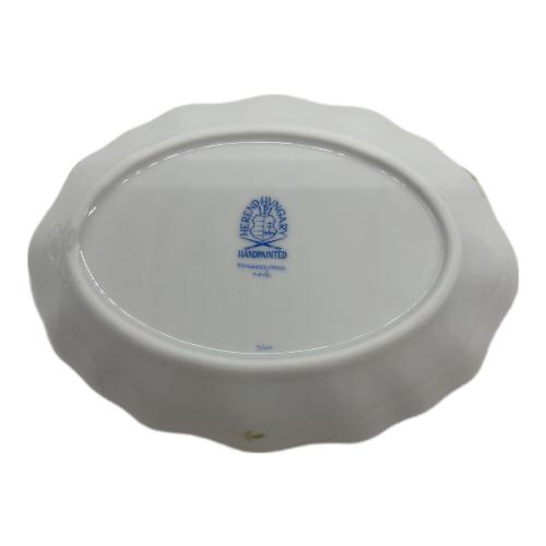 Herend (ヘレンド) スイートディッシュ ▲ アポニーグリーン・ウィーンのバラ 2Pセット