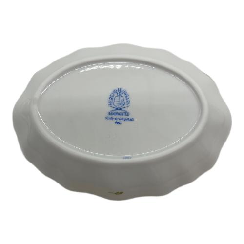 Herend (ヘレンド) スイートディッシュ ▲ アポニーグリーン・ウィーンのバラ 2Pセット