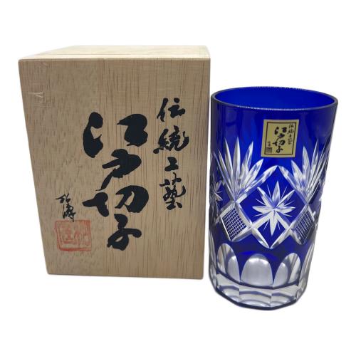 田島硝子 (タジマガラス) 江戸切子 ▲ 重ね矢来紋